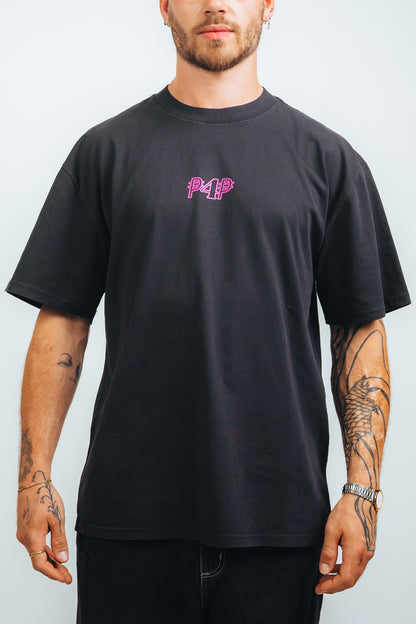 NOOIT MEER $KEER - Charcoal Black/P4P Pink