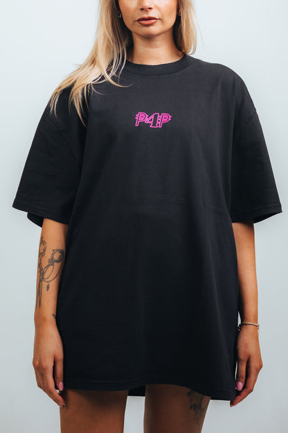 NOOIT MEER $KEER - Charcoal Black/P4P Pink