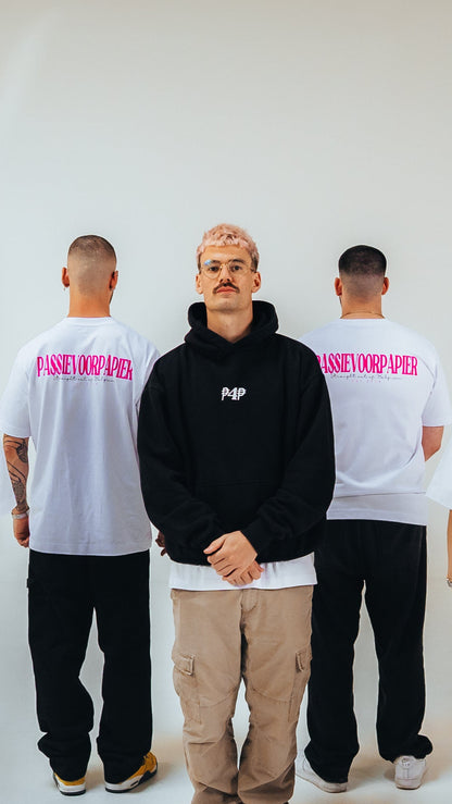 E$$ENTIAL HOODIE$ - Zwart/wit