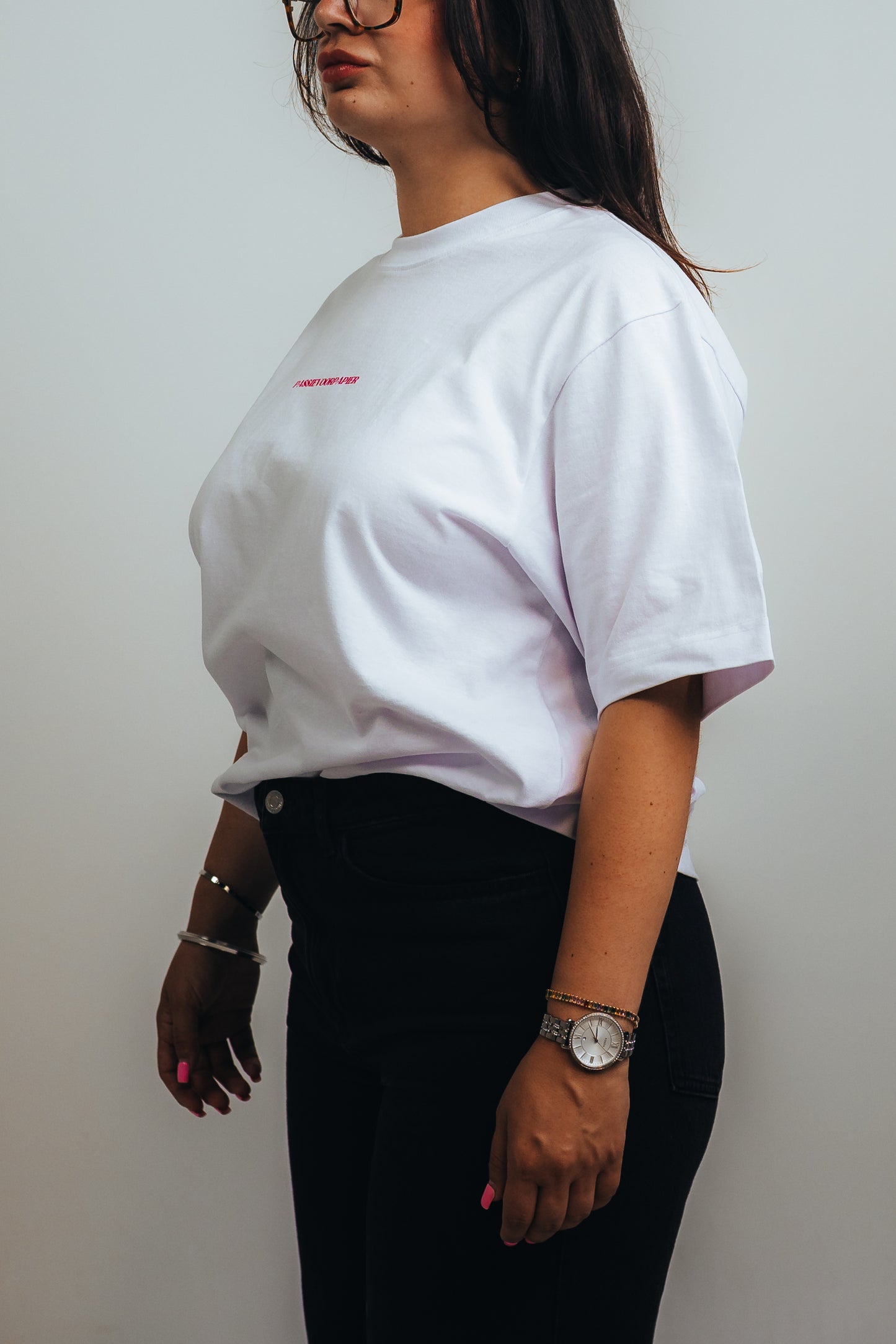 E$$ENTIAL$ T - Wit/P4P Pink